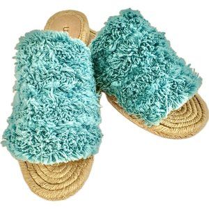 Australian Uggs Womens Aqua Edith Slides Jute Slippers Sandals MSRV $100 Size 7